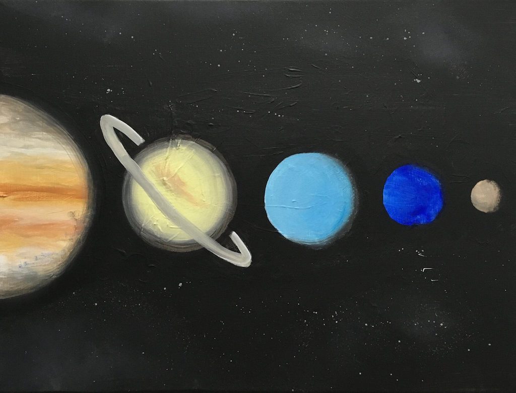 solar system paintings