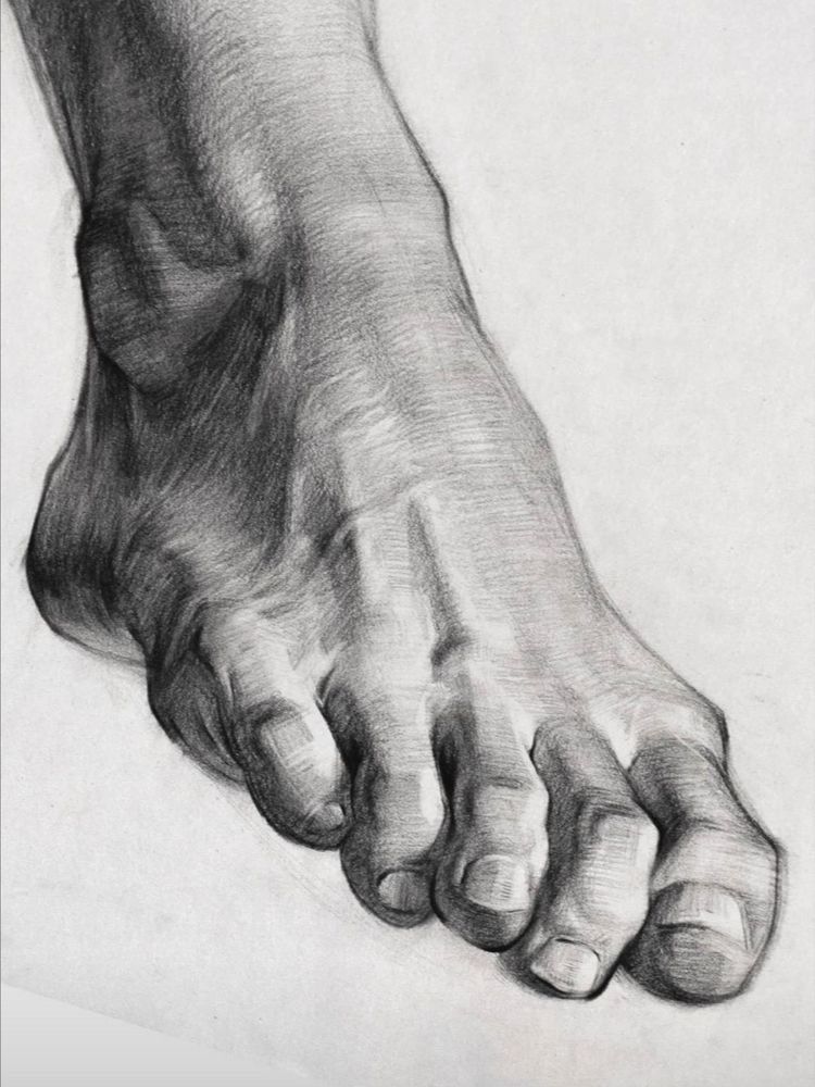 How to Draw Feet (Easy Step by Step) - Crafty Morning